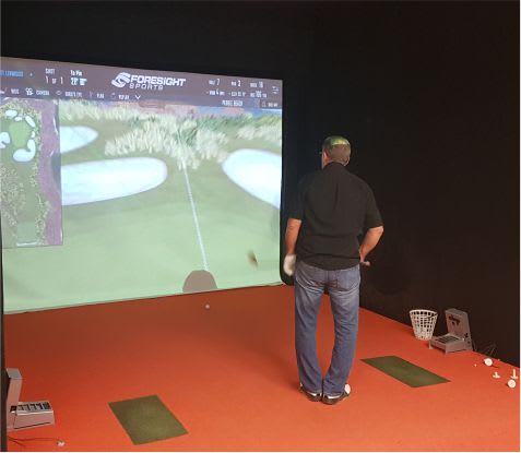 simulator screen netting bay golf